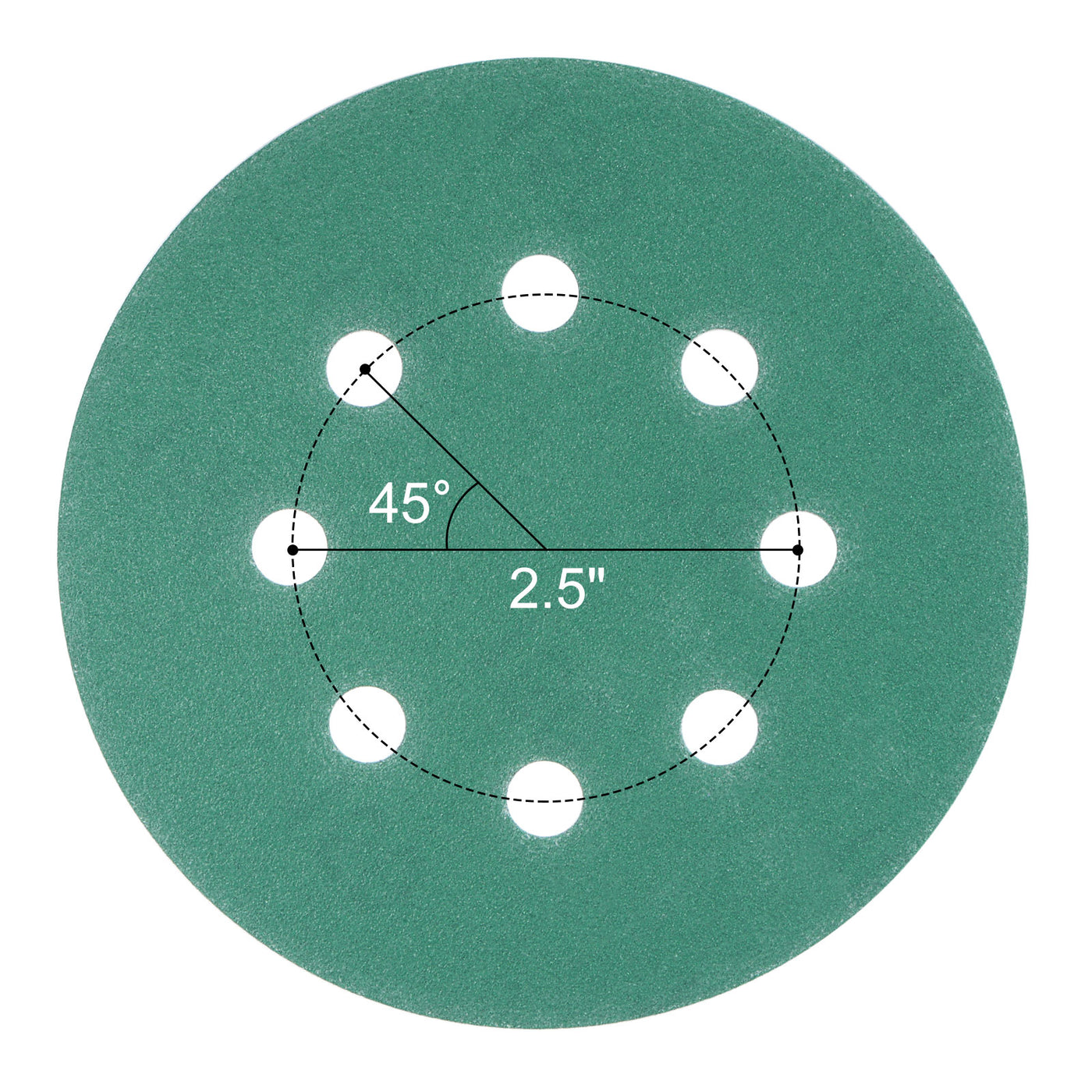 uxcell Uxcell Green Film Sanding Disc Hook & Loop Backed Sandpapers