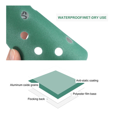 Harfington Uxcell Green Film Sanding Disc Hook & Loop Backed Sandpapers