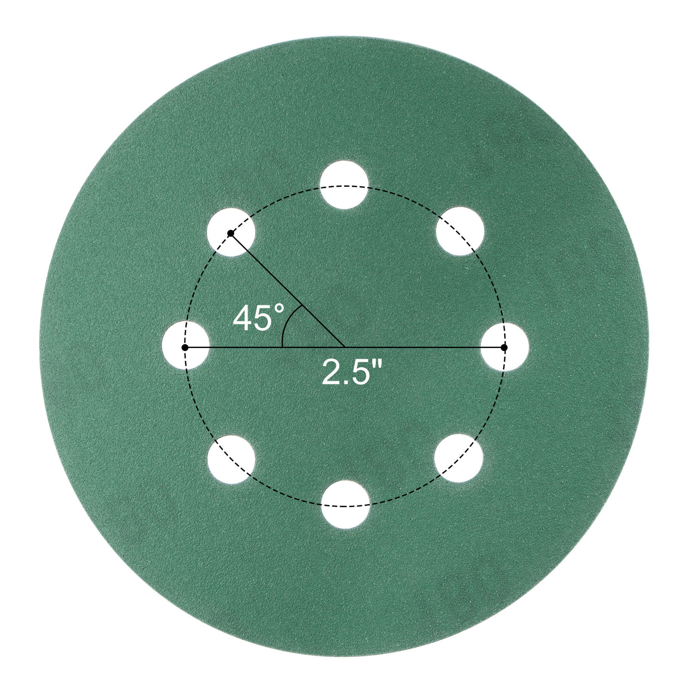 uxcell Uxcell Green Film Sanding Disc Hook & Loop Backed Sandpapers