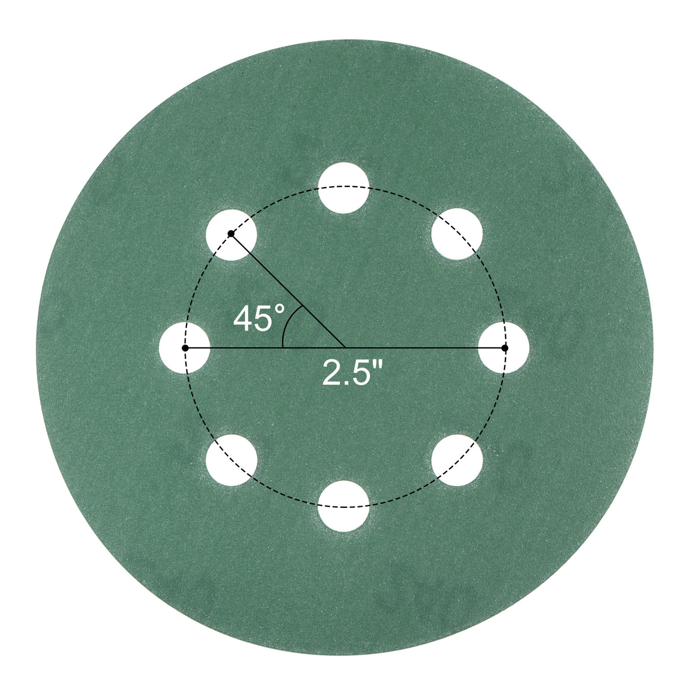 uxcell Uxcell Green Film Sanding Disc Hook & Loop Backed Sandpapers