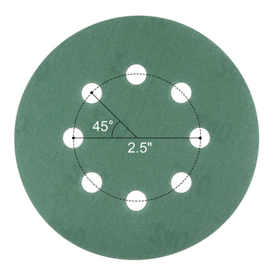 Harfington Uxcell Green Film Sanding Disc Hook & Loop Backed Sandpapers