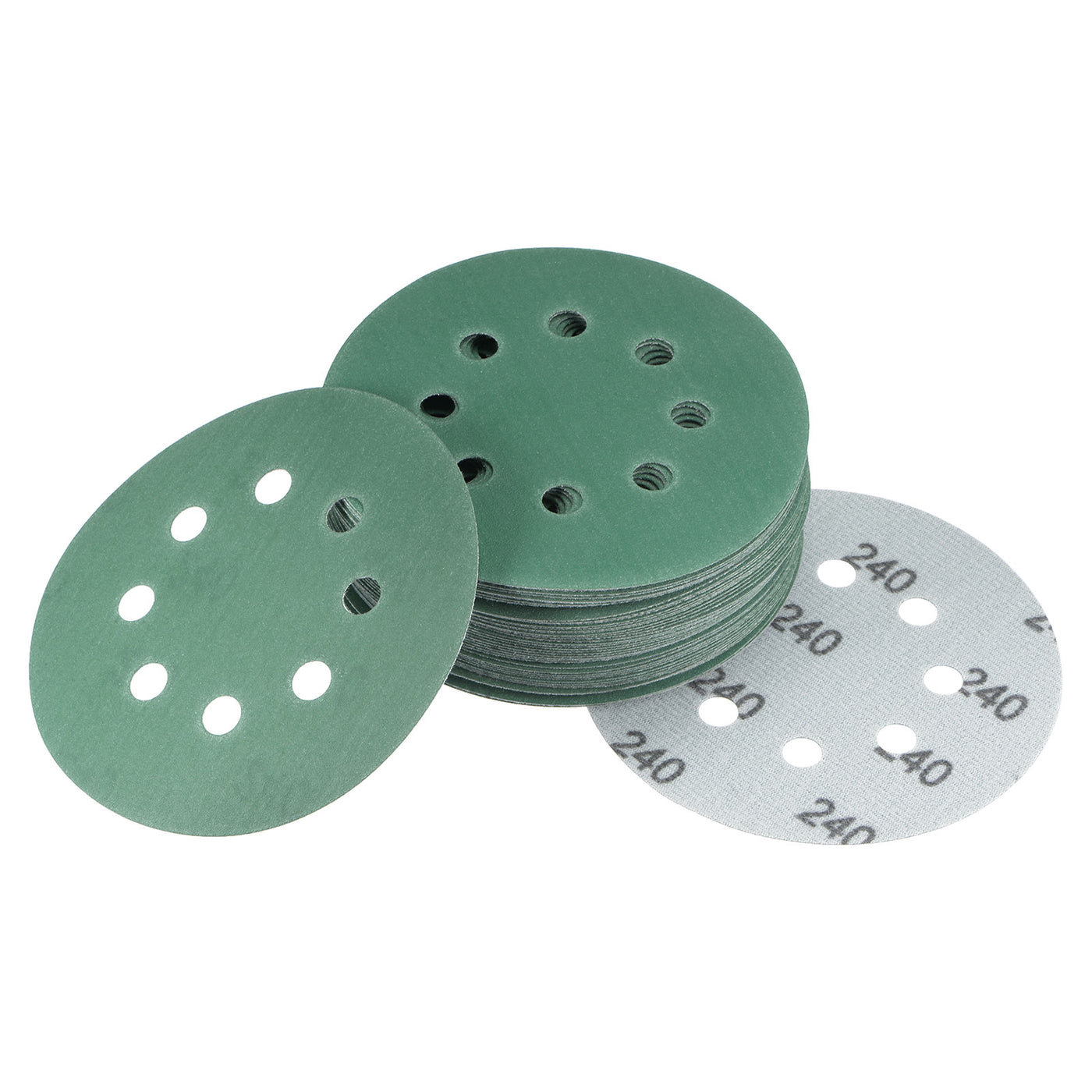 uxcell Uxcell Green Film Sanding Disc Hook & Loop Backed Sandpapers