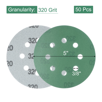 Harfington Uxcell Green Film Sanding Disc Hook & Loop Backed Sandpapers