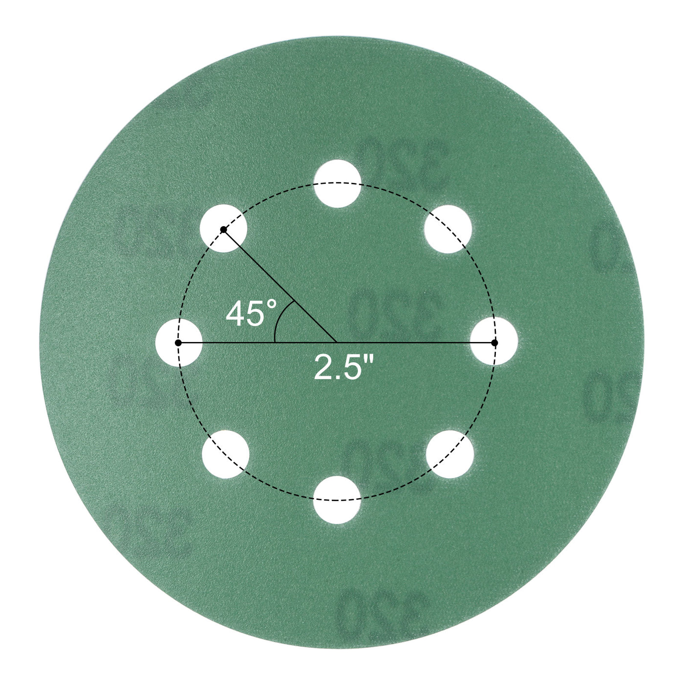 uxcell Uxcell Green Film Sanding Disc Hook & Loop Backed Sandpapers