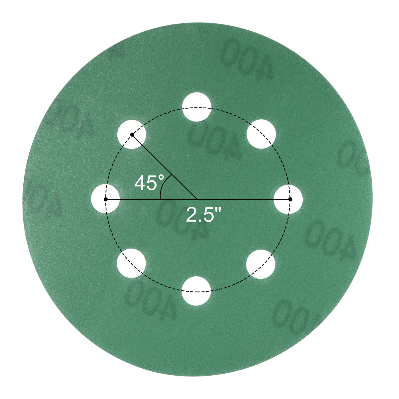 uxcell Uxcell Green Film Sanding Disc Hook & Loop Backed Sandpapers