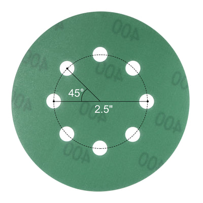 Harfington Uxcell Green Film Sanding Disc Hook & Loop Backed Sandpapers