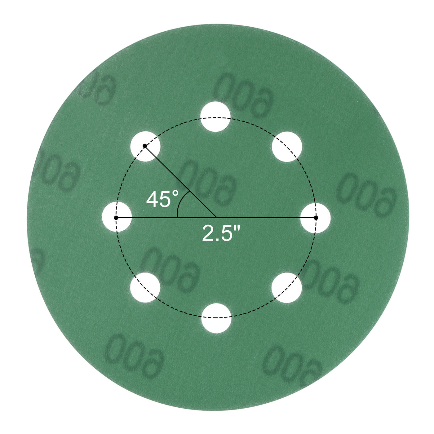 uxcell Uxcell Green Film Sanding Disc Hook & Loop Backed Sandpapers