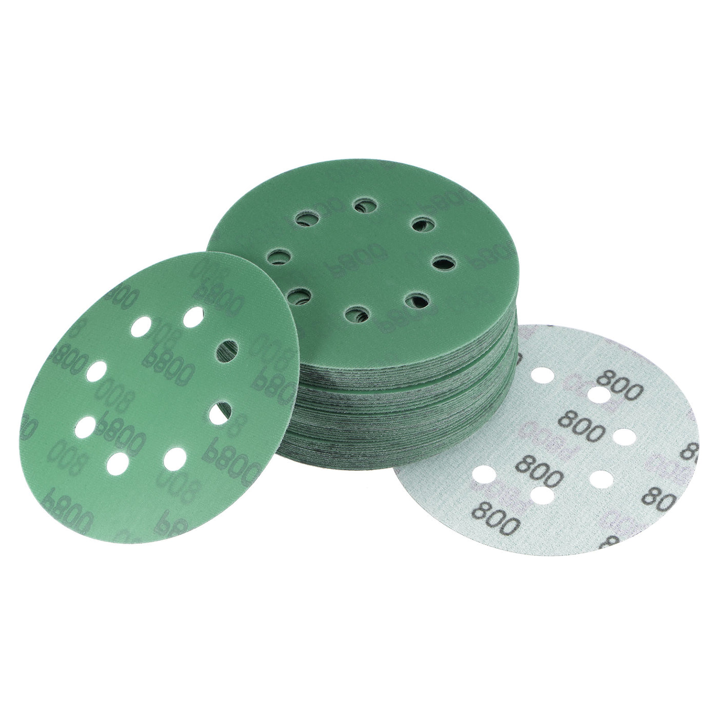 uxcell Uxcell Green Film Sanding Disc Hook & Loop Backed Sandpapers