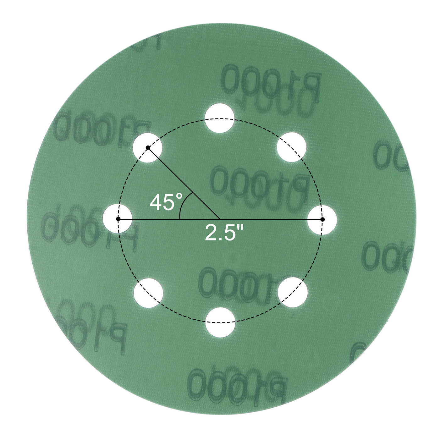 uxcell Uxcell Green Film Sanding Disc Hook & Loop Backed Sandpapers