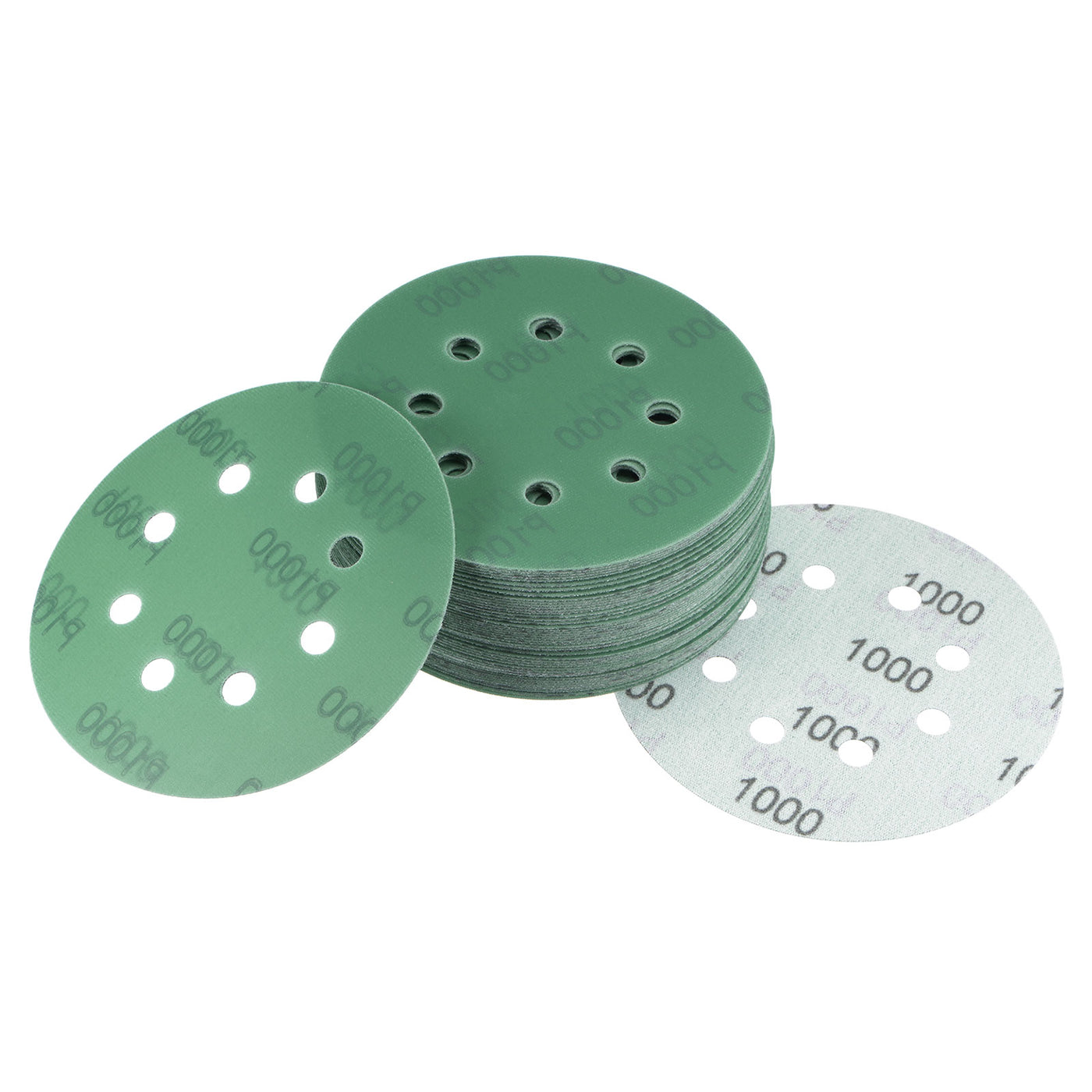 uxcell Uxcell Green Film Sanding Disc Hook & Loop Backed Sandpapers