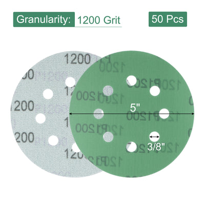 Harfington Uxcell Green Film Sanding Disc Hook & Loop Backed Sandpapers