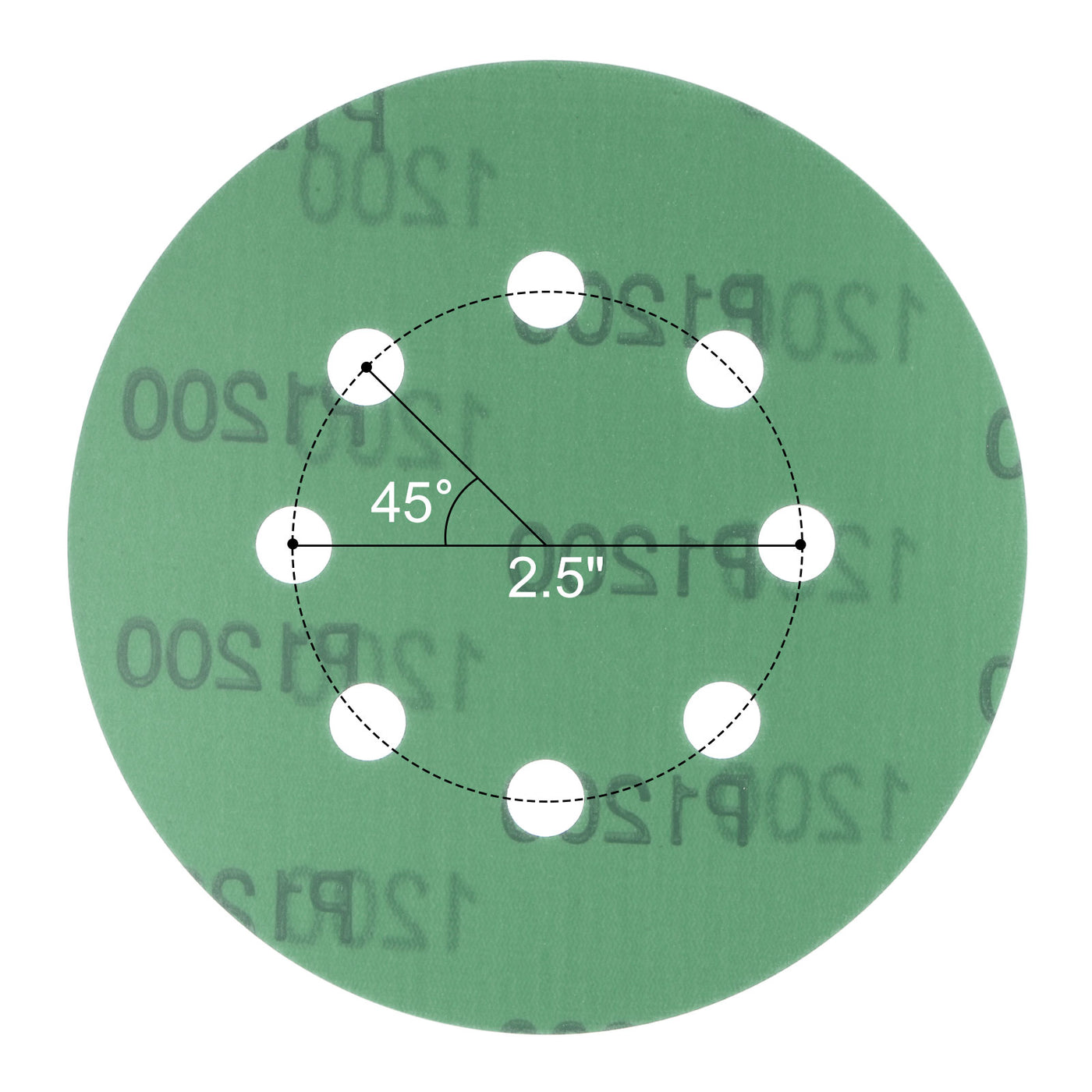 uxcell Uxcell Green Film Sanding Disc Hook & Loop Backed Sandpapers