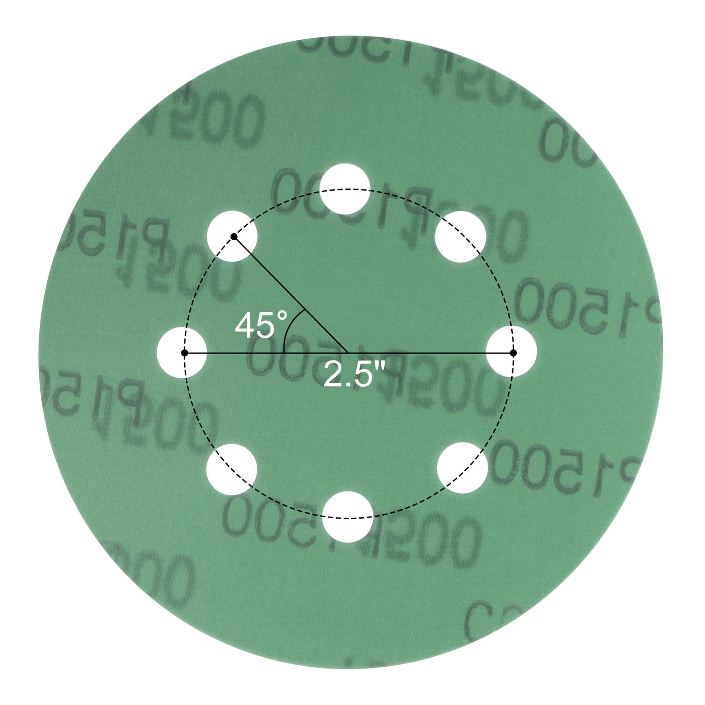 uxcell Uxcell Green Film Sanding Disc Hook & Loop Backed Sandpapers