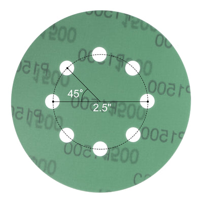 Harfington Uxcell Green Film Sanding Disc Hook & Loop Backed Sandpapers