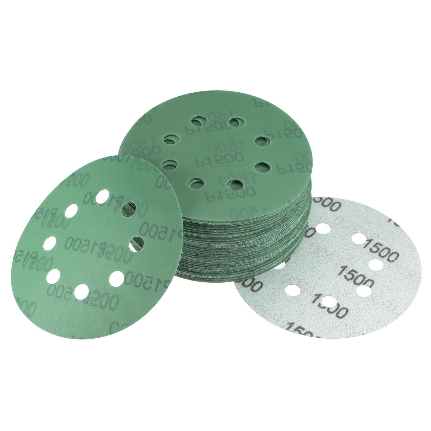 uxcell Uxcell Green Film Sanding Disc Hook & Loop Backed Sandpapers