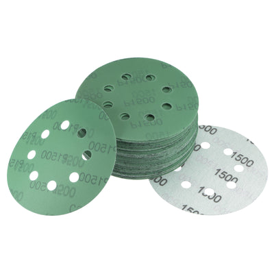 Harfington Uxcell Green Film Sanding Disc Hook & Loop Backed Sandpapers