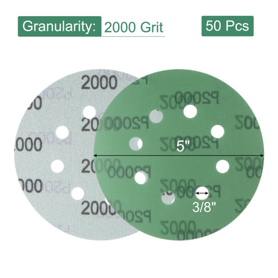 Harfington Uxcell Green Film Sanding Disc Hook & Loop Backed Sandpapers