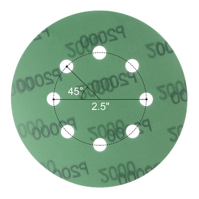 Harfington Uxcell Green Film Sanding Disc Hook & Loop Backed Sandpapers