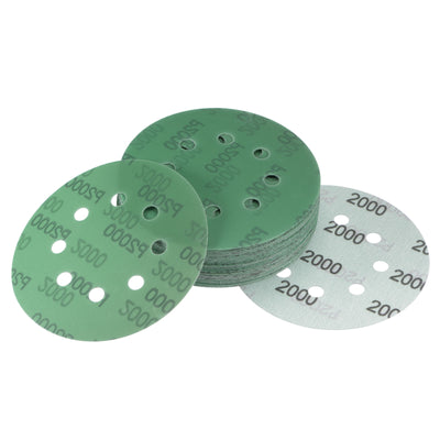 Harfington Uxcell Green Film Sanding Disc Hook & Loop Backed Sandpapers