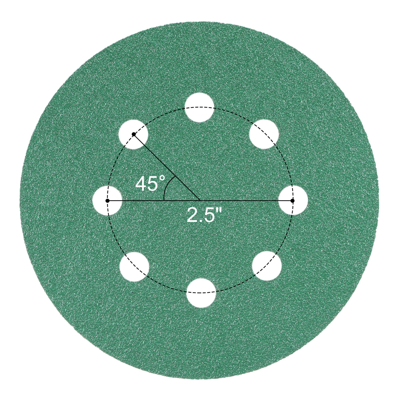 uxcell Uxcell Green Film Sanding Disc Hook & Loop Backed Sandpaper