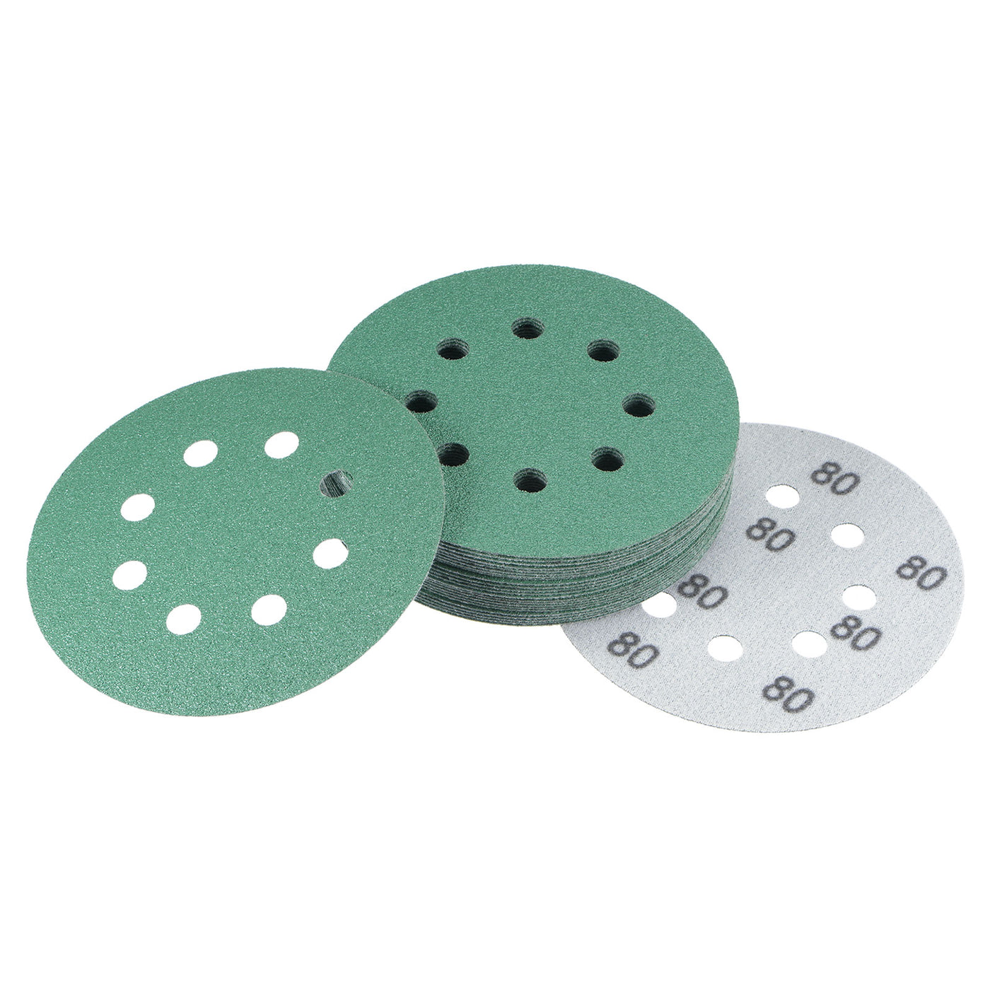 uxcell Uxcell Green Film Sanding Disc Hook & Loop Backed Sandpaper