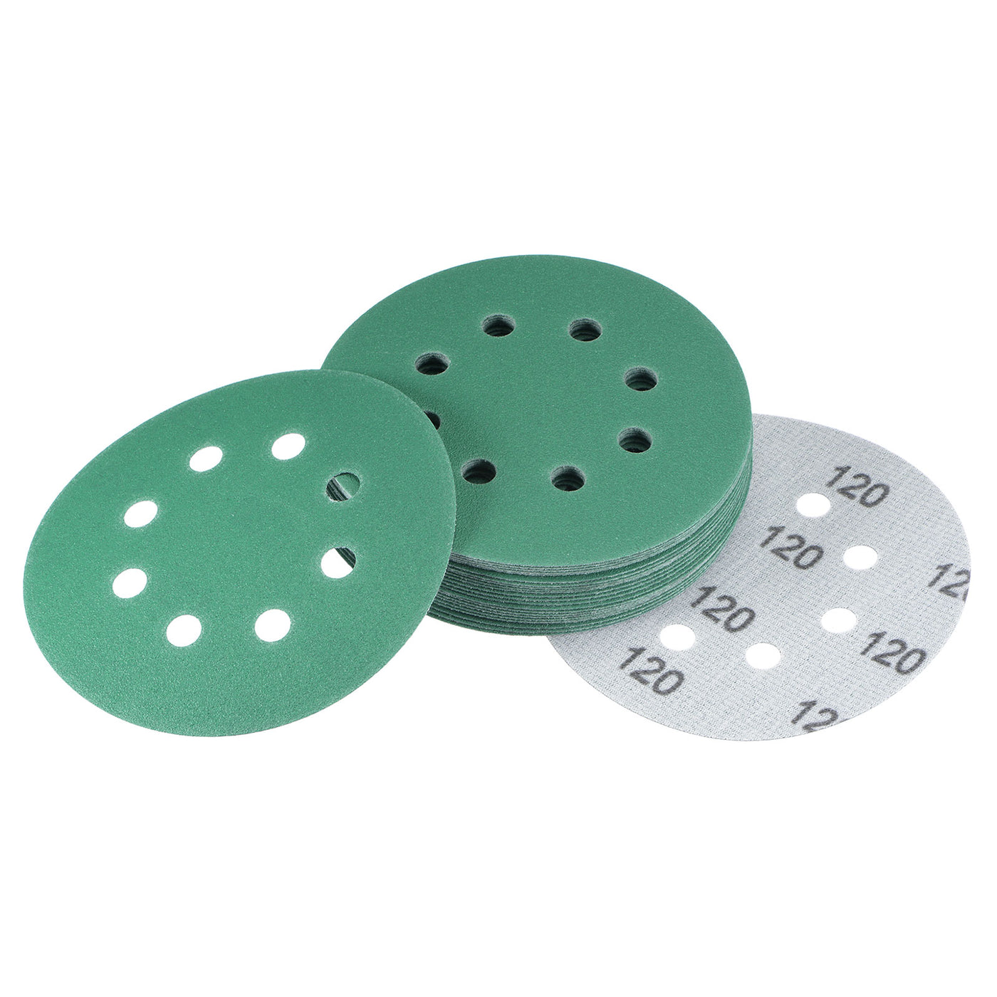 uxcell Uxcell Green Film Sanding Disc Hook & Loop Backed Sandpaper