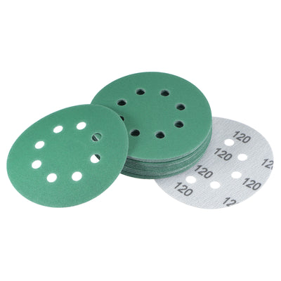 Harfington Uxcell Green Film Sanding Disc Hook & Loop Backed Sandpaper