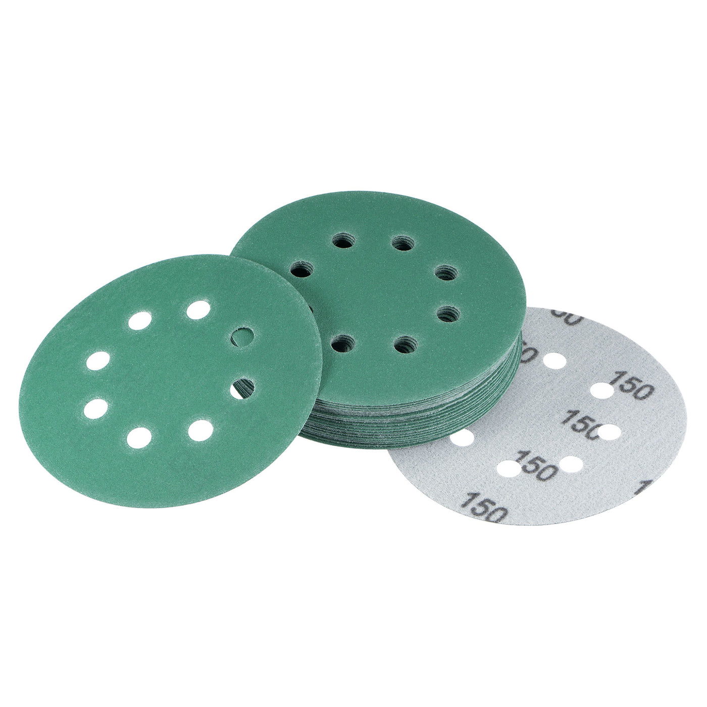 uxcell Uxcell Green Film Sanding Disc Hook & Loop Backed Sandpaper