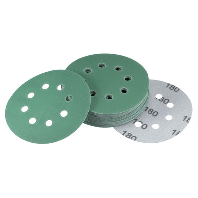 Harfington Uxcell Green Film Sanding Disc Hook & Loop Backed Sandpaper