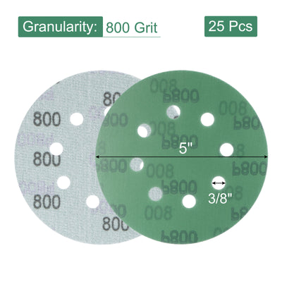 Harfington Uxcell Green Film Sanding Disc Hook & Loop Backed Sandpaper