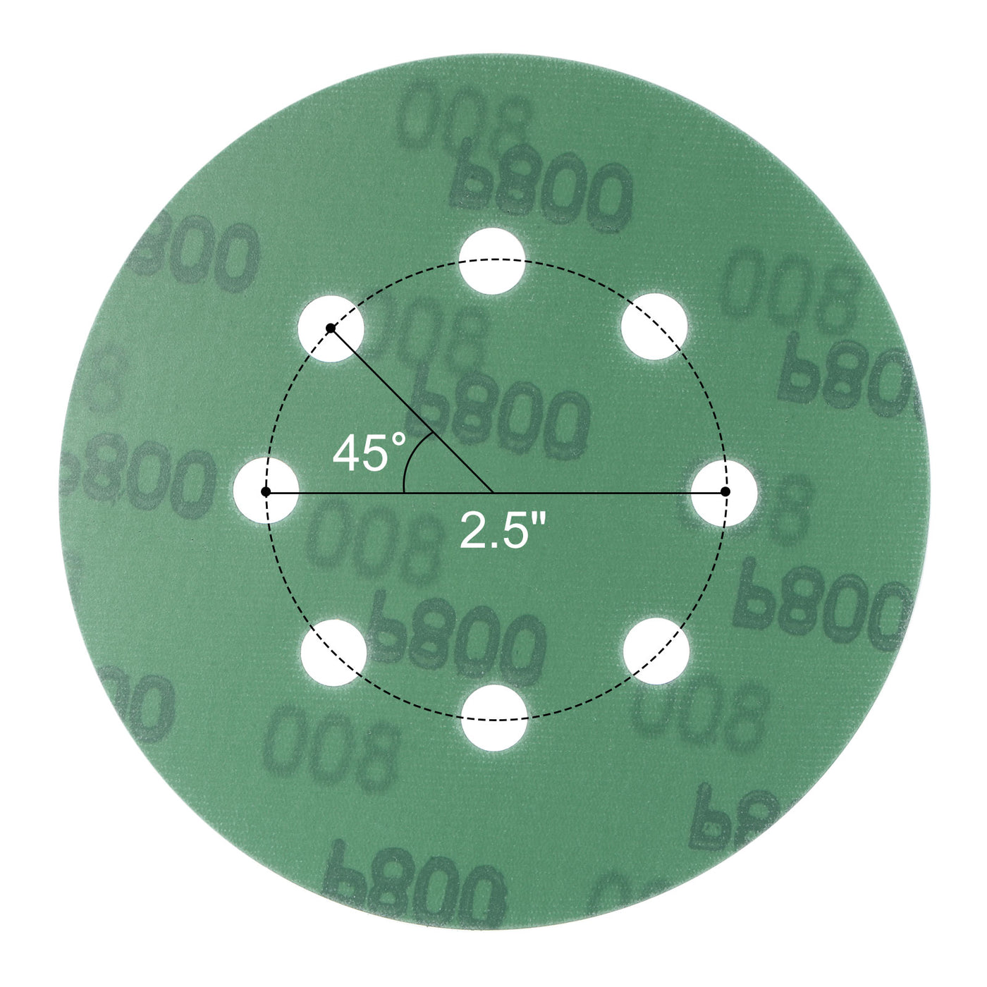 uxcell Uxcell Green Film Sanding Disc Hook & Loop Backed Sandpaper