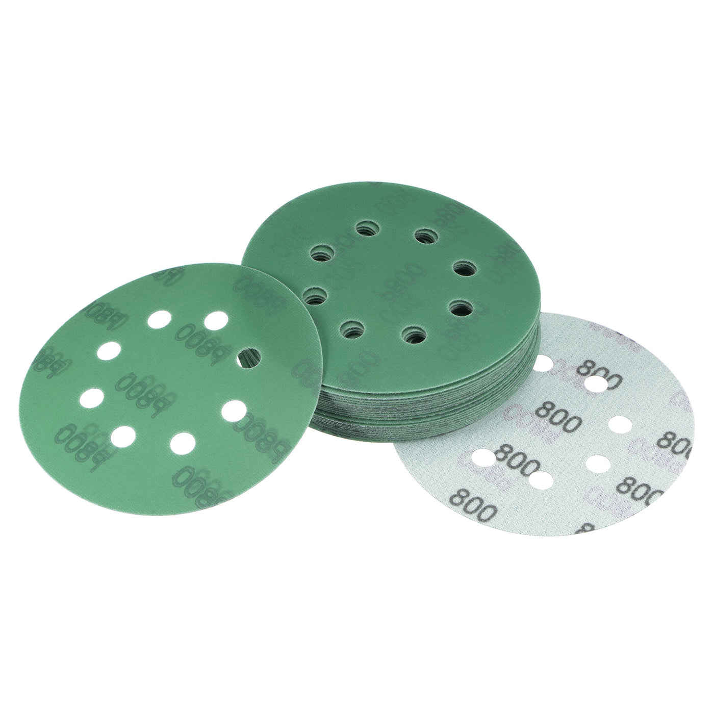 uxcell Uxcell Green Film Sanding Disc Hook & Loop Backed Sandpaper