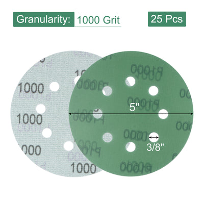 Harfington Uxcell Green Film Sanding Disc Hook & Loop Backed Sandpaper