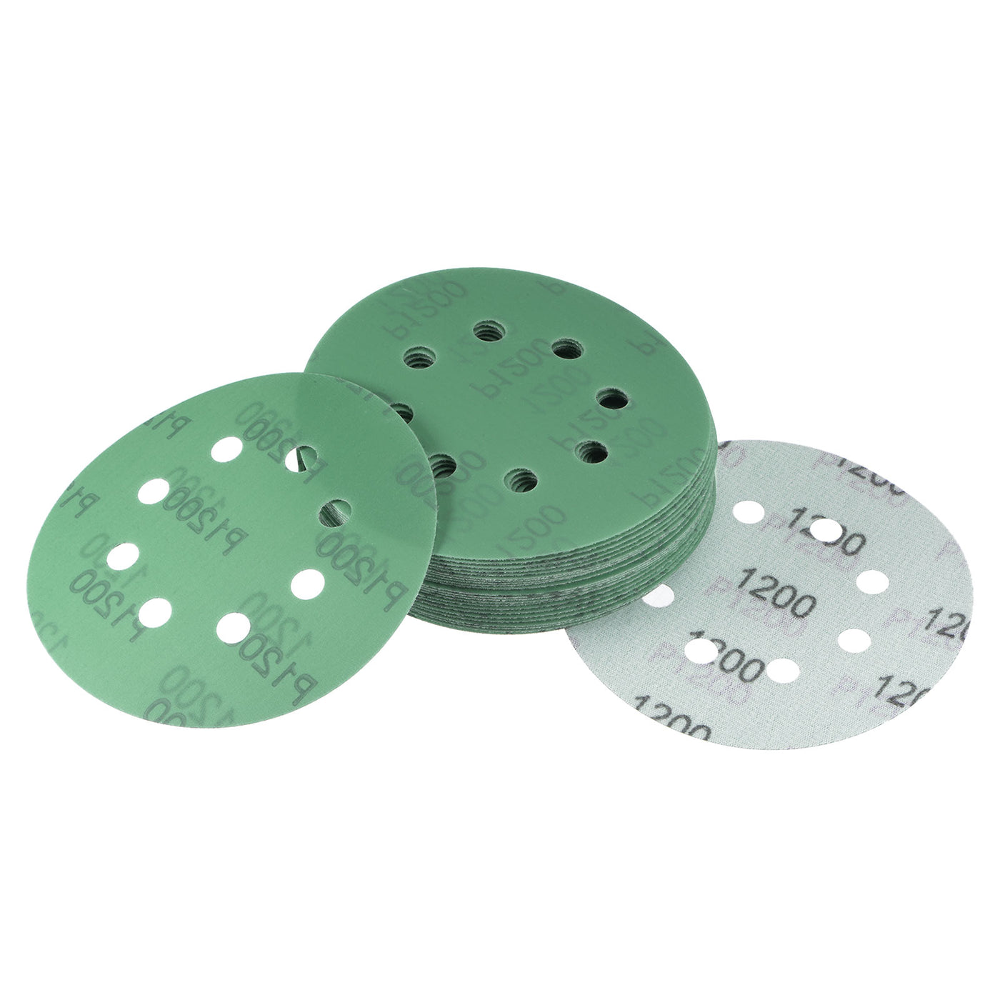 uxcell Uxcell Green Film Sanding Disc Hook & Loop Backed Sandpaper