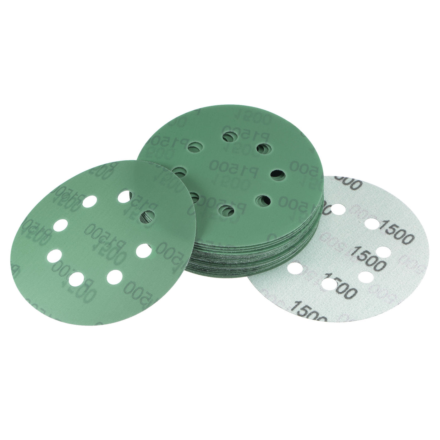 uxcell Uxcell Green Film Sanding Disc Hook & Loop Backed Sandpaper