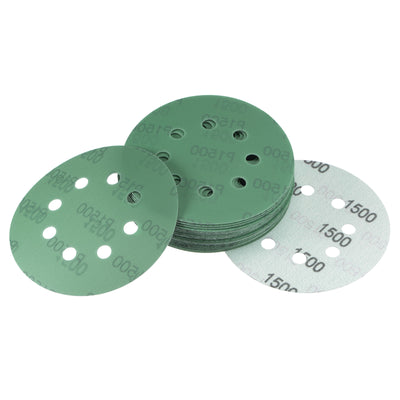 Harfington Uxcell Green Film Sanding Disc Hook & Loop Backed Sandpaper