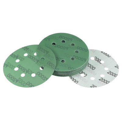 Harfington Uxcell Green Film Sanding Disc Hook & Loop Backed Sandpaper