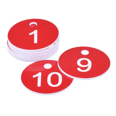 Harfington Round Number Tag Key Tag Acrylic Engraved Tag for Decoration