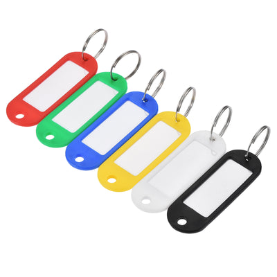 Harfington Uxcell Plastic Luggage Key Tag with Split Ring