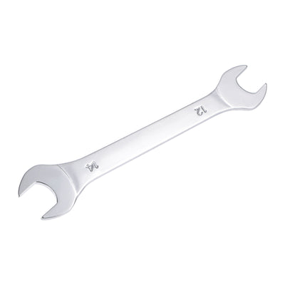 Harfington Uxcell Thin Open End Wrench, Metric Chrome Plated High Carbon Steel