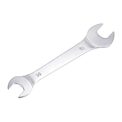 Harfington Uxcell Thin Open End Wrench, Metric Chrome Plated High Carbon Steel