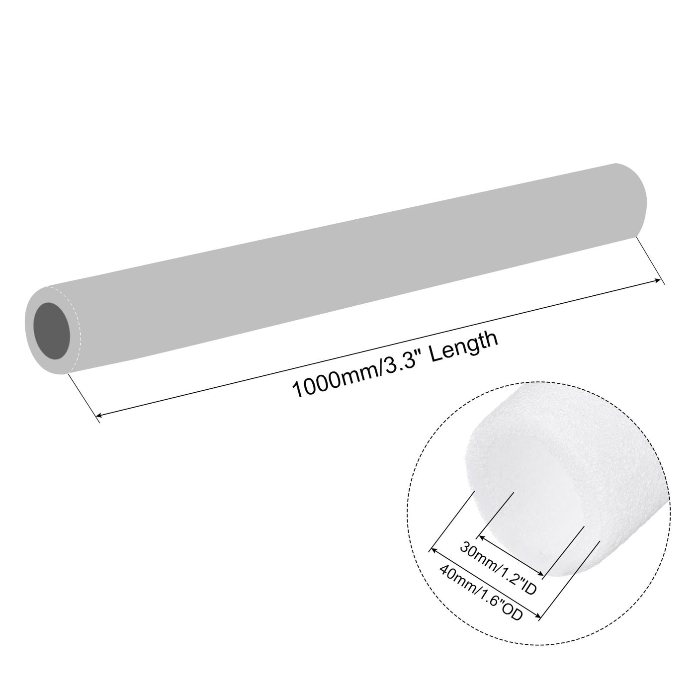 Harfington Foam Tube Sponge Protective Sleeve Heat Preservation for Pipe Insulation