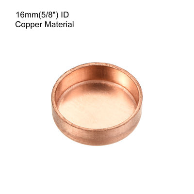 Harfington Copper End Cap Pipe Fitting Sweat Plug Connection for Water Plumbing