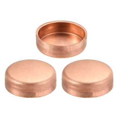 Harfington Copper End Cap Pipe Fitting Sweat Plug Connection for Water Plumbing