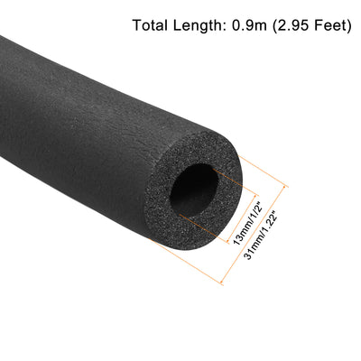 Harfington Foam Tubing Tube Covers for HVAC Copper Pipe Insulation Handle Grip Support