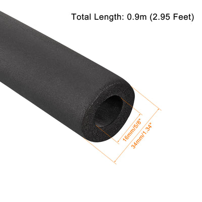 Harfington Foam Tubing Tube Covers for HVAC Copper Pipe Insulation Handle Grip Support