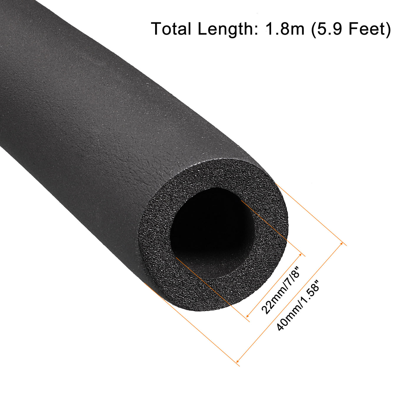 Harfington Foam Tubing Tube Covers for HVAC Copper Pipe Insulation Handle Grip Support