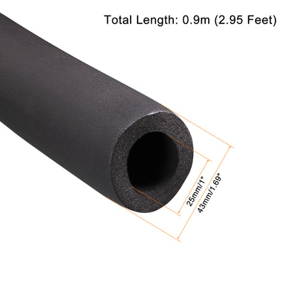 Harfington Foam Tubing Tube Covers for HVAC Copper Pipe Insulation Handle Grip Support