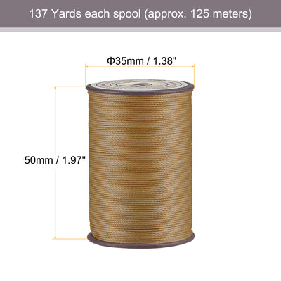 Harfington Uxcell Thin Waxed Thread Polyester Waxed Cord