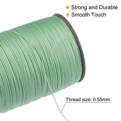 Harfington Uxcell Thin Waxed Thread Polyester Waxed Cord